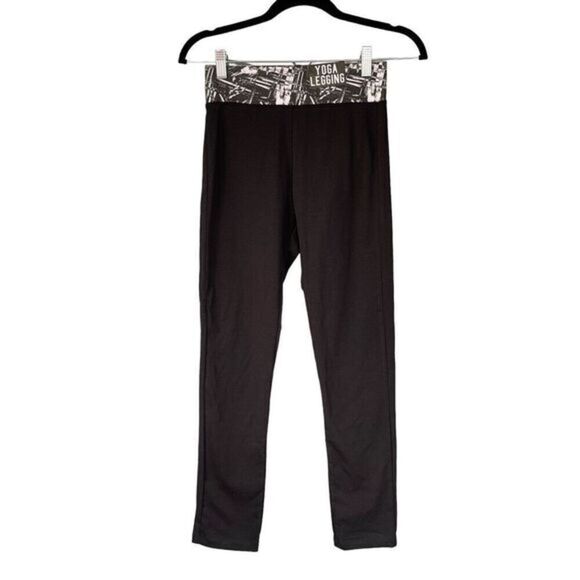 Mystic Pants - 1620 Mystic Black White Printed Yoga Legging Pants Size‎ Small